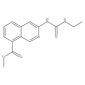 Methyl 3-(3-ethylureido)isoquinoline-8-carboxylate结构式