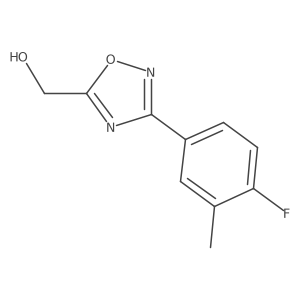 (3-(4-Fluoro-3-methylphenyl)-1,2,4-oxadiazol-5-yl)methanol结构式