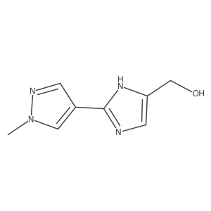 2-(1-Methyl-4-pyrazolyl)imidazole-5-methanol Structure