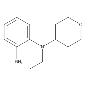 N1-ethyl-N1-(oxan-4-yl)benzene-1,2-diamine结构式