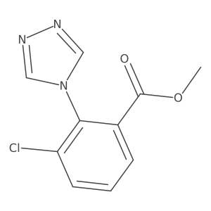 Methyl 3-chloro-2-(4H-1,2,4-triazol-4-yl)benzoate结构式