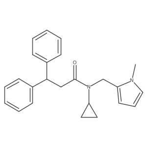 N-cyclopropyl-N-((1-methyl-1H-pyrrol-2-yl)methyl)-3,3-diphenylpropanamide Structure