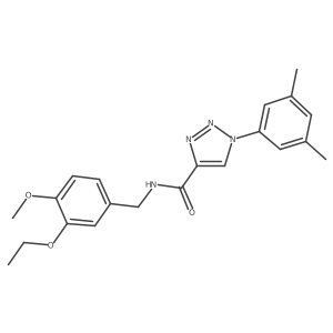 1-(3,5-dimethylphenyl)-N-(3-ethoxy-4-methoxybenzyl)-1H-1,2,3-triazole-4-carboxamide Structure