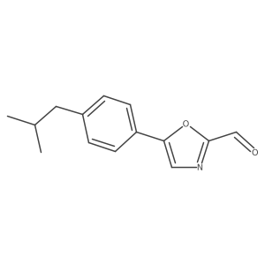 5-(4-Isobutylphenyl)oxazole-2-carbaldehyde Structure