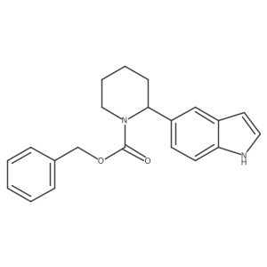 Benzyl 2-(1H-indol-5-yl)piperidine-1-carboxylate结构式