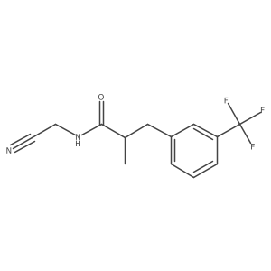 N-(cyanomethyl)-2-methyl-3-[3-(trifluoromethyl)phenyl]propanamide Structure
