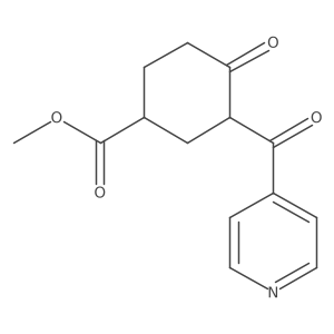 Methyl 3-isonicotinoyl-4-oxocyclohexanecarboxylate Structure