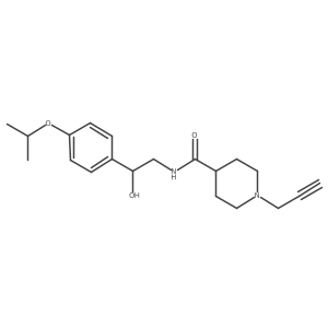N-{2-hydroxy-2-[4-(propan-2-yloxy)phenyl]ethyl}-1-(prop-2-yn-1-yl)piperidine-4-carboxamide结构式