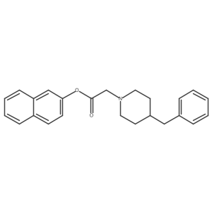 (4-Benzyl-piperidin-1-yl)-acetic acid naphthalen-2-yl ester Structure
