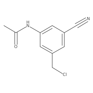 N-(3-(Chloromethyl)-5-cyanophenyl)acetamide结构式