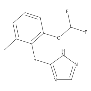 5-[[2-(Difluoromethoxy)-6-methylphenyl]thio]-1H-1,2,4-triazole Structure