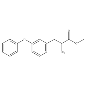 Methyl 2-amino-3-(3-phenoxyphenyl)propanoate结构式