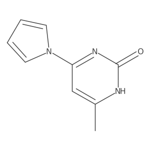 2(1H)-Pyrimidinone, 4-methyl-6-(1H-pyrrol-1-yl)- Structure