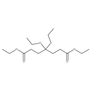 Diethyl 4,4-diethoxyheptanedioate结构式