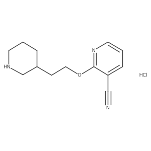 2-(2-(Piperidin-3-yl)ethoxy)nicotinonitrile hydrochloride Structure