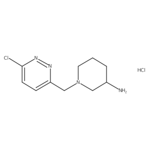 1-((6-Chloropyridazin-3-yl)methyl)piperidin-3-amine hydrochloride结构式