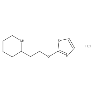 2-(2-(Piperidin-2-yl)ethoxy)thiazole hydrochloride结构式