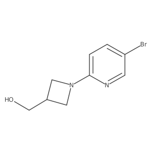 (1-(5-Bromopyridin-2-yl)azetidin-3-yl)methanol结构式