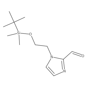 1-(2-((tert-butyldimethylsilyl)oxy)ethyl)-1H-imidazole-2-carbaldehyde结构式