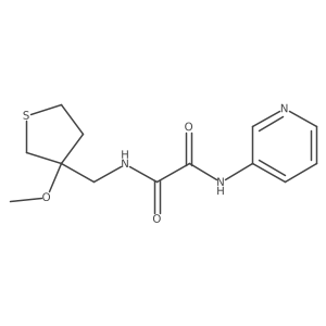 N1-((3-methoxytetrahydrothiophen-3-yl)methyl)-N2-(pyridin-3-yl)oxalamide结构式