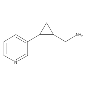 [(1R,2R)-2-(pyridin-3-yl)cyclopropyl]methanamine结构式