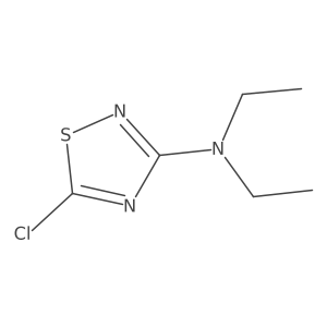 5-chloro-N,N-diethyl-1,2,4-thiadiazol-3-amine Structure