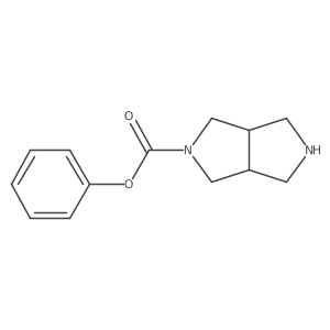Phenyl hexahydropyrrolo[3,4-c]pyrrole-2(1H)-carboxylate结构式