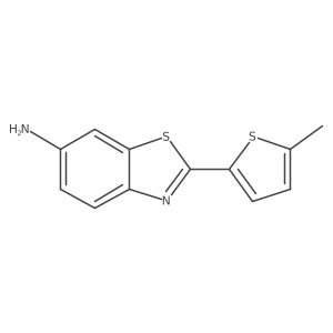 2-(5-Methylthiophen-2-yl)-1,3-benzothiazol-6-amine结构式