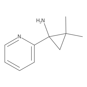 2,2-Dimethyl-1-(pyridin-2-yl)cyclopropan-1-amine结构式