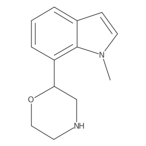 1-methyl-7-(morpholin-2-yl)-1H-indole结构式