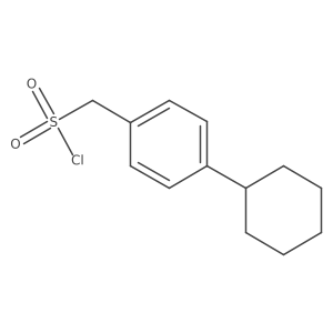 (4-Cyclohexylphenyl)methanesulfonyl chloride Structure