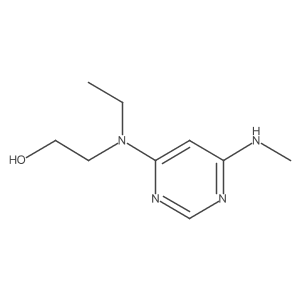 2-(Ethyl(6-(methylamino)pyrimidin-4-yl)amino)ethan-1-ol Structure