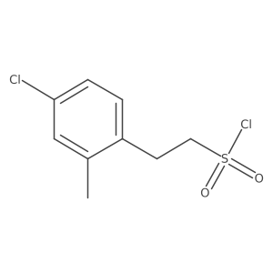 2-(4-Chloro-2-methylphenyl)ethane-1-sulfonyl chloride Structure