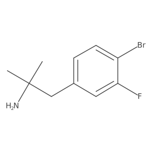1-(4-Bromo-3-fluorophenyl)-2-methylpropan-2-amine Structure