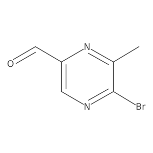 5-Bromo-6-methylpyrazine-2-carbaldehyde Structure