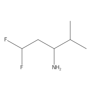 1,1-Difluoro-4-methylpentan-3-amine Structure