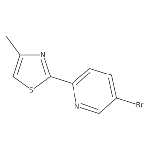 5-Bromo-2-(4-methyl-2-thiazolyl)pyridine Structure