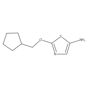 2-(Cyclopentylmethoxy)-1,3-thiazol-5-amine结构式