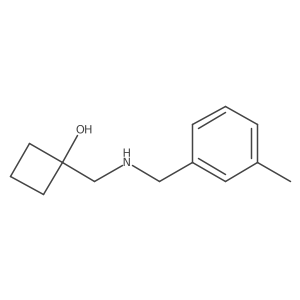 1-({[(3-Methylphenyl)methyl]amino}methyl)cyclobutan-1-ol Structure