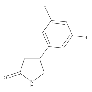 4-(3,5-Difluorophenyl)pyrrolidin-2-one结构式