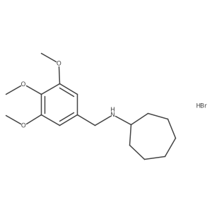 N-(3,4,5-trimethoxybenzyl)cycloheptanamine hydrobromide Structure