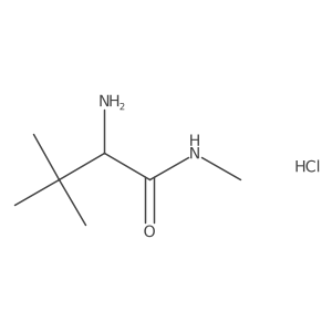 (2S)-2-Amino-N,3,3-trimethylbutanamide hydrochloride Structure