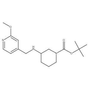 Tert-butyl 3-(((2-methoxypyridin-4-yl)methyl)amino)piperidine-1-carboxylate Structure