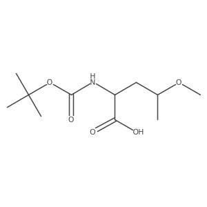 2-([(Tert-butoxy)carbonyl]amino)-4-methoxypentanoic acid结构式