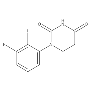 1-(3-Fluoro-2-iodo-phenyl)hexahydropyrimidine-2,4-dione结构式