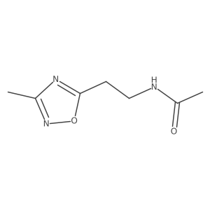 N-[2-(3-methyl-1,2,4-oxadiazol-5-yl)ethyl]acetamide Structure