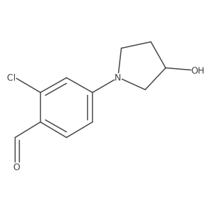 2-Chloro-4-(3-hydroxypyrrolidin-1-yl)benzaldehyde Structure