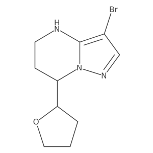 3-bromo-7-(oxolan-2-yl)-4H,5H,6H,7H-pyrazolo[1,5-a]pyrimidine Structure