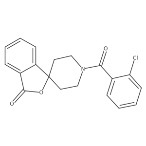 1'-(2-chlorobenzoyl)-3H-spiro[isobenzofuran-1,4'-piperidin]-3-one Structure