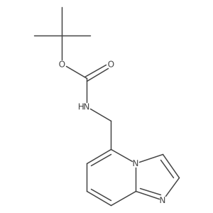 5-(Tert-butoxycarbonylamino)methylimidazo[1,2-a]pyridine结构式